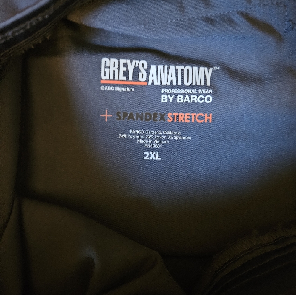 Grey's Anatomy Charcoal Gray Scrub Pants